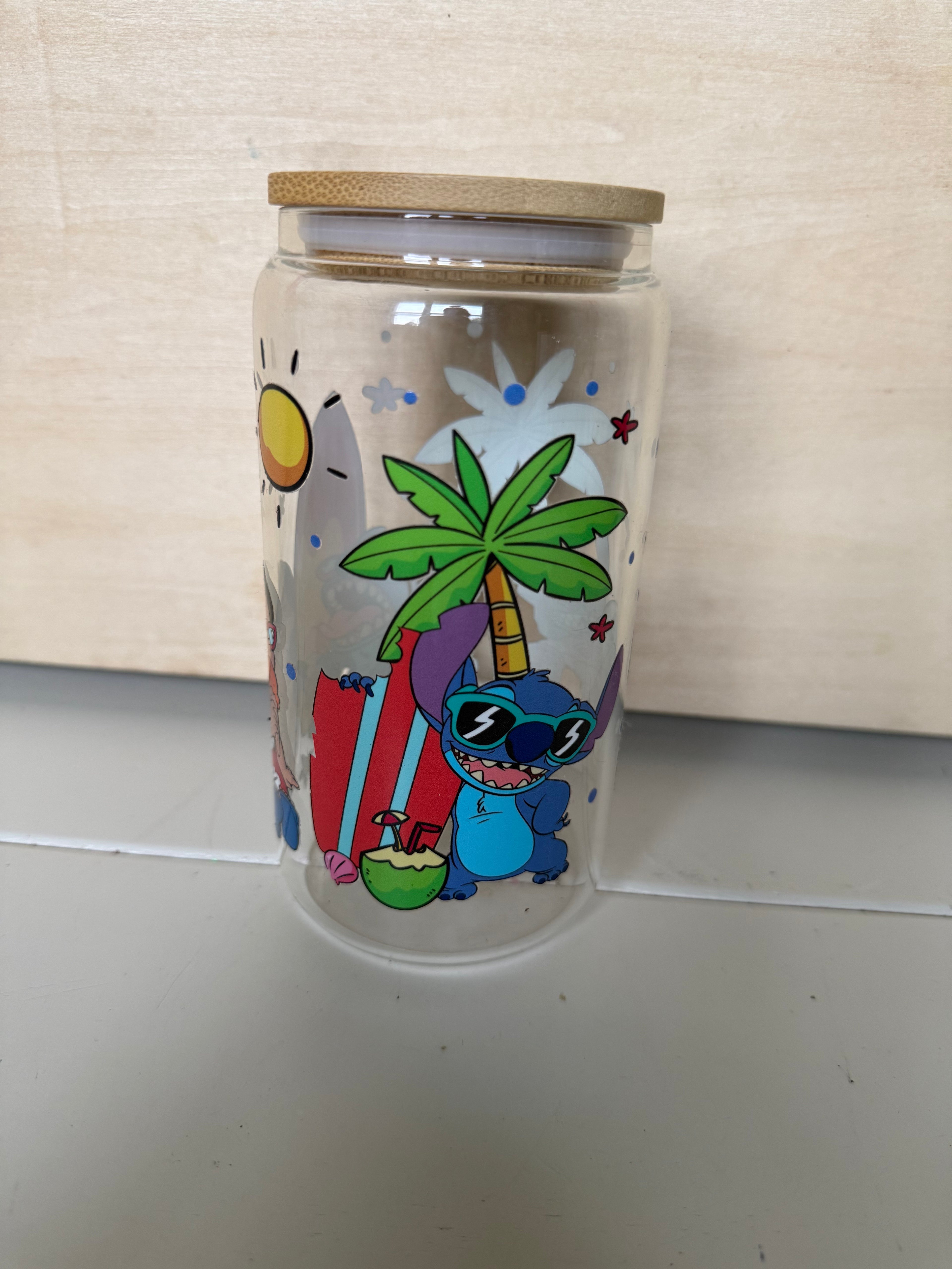 beach glass stitch cup