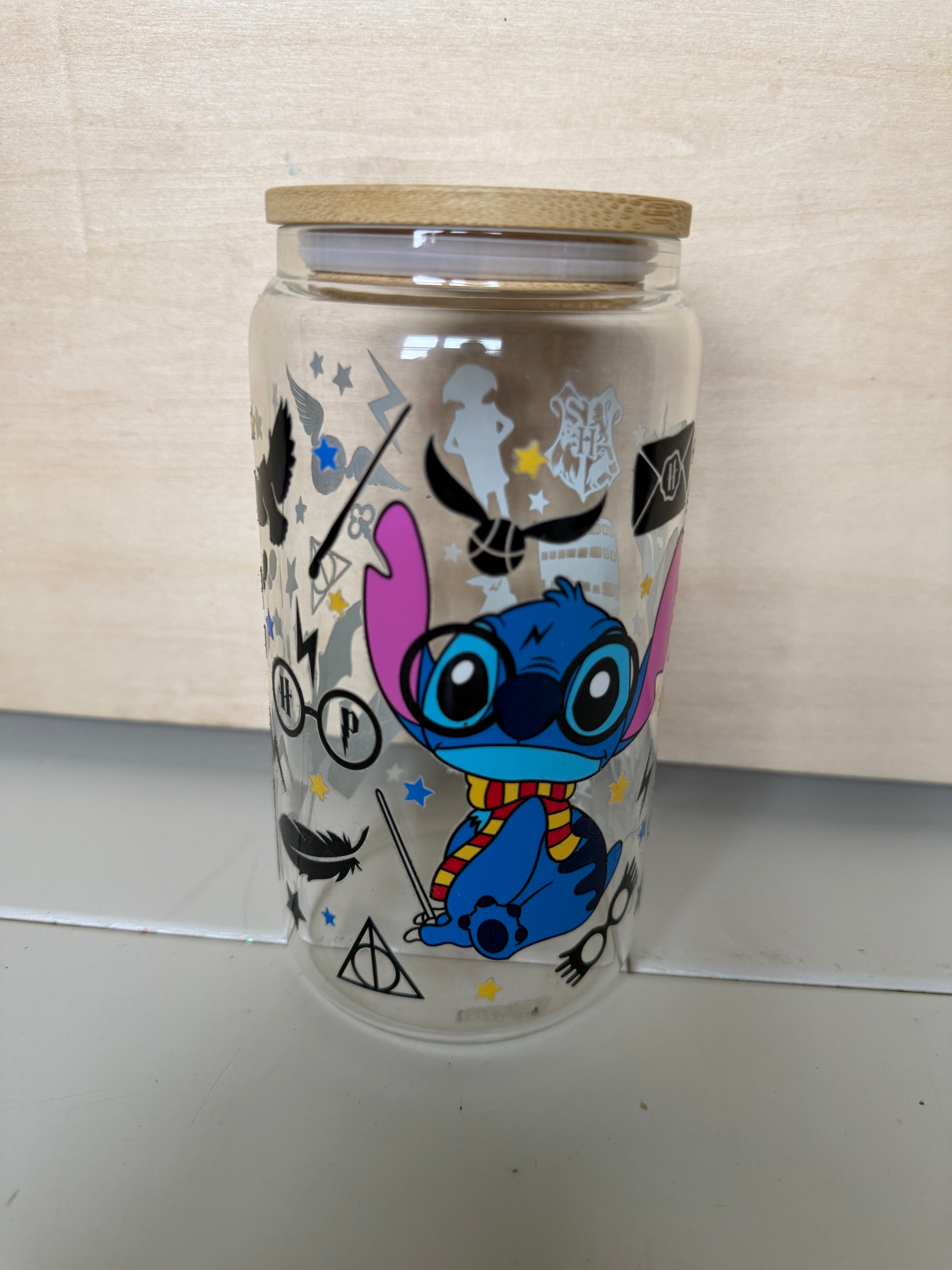 harry potter glass stitch cup
